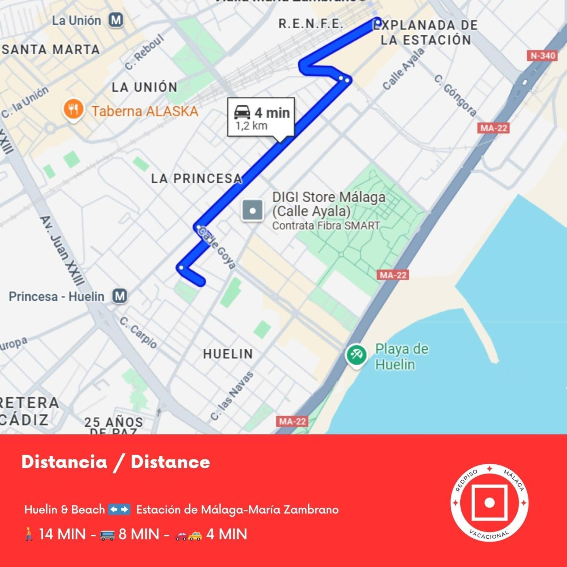 Duplex Huelin I & Beach Malaga Ngoại thất bức ảnh
